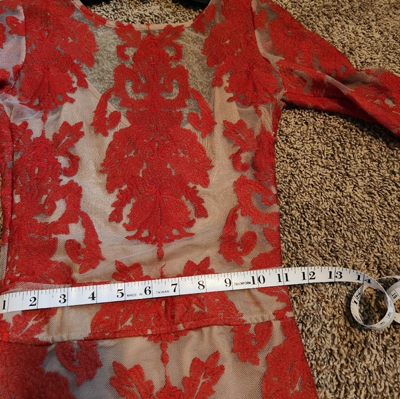 For Love and Lemons San Marcos Midi Dress size XS, Red - Picture 4 of 9